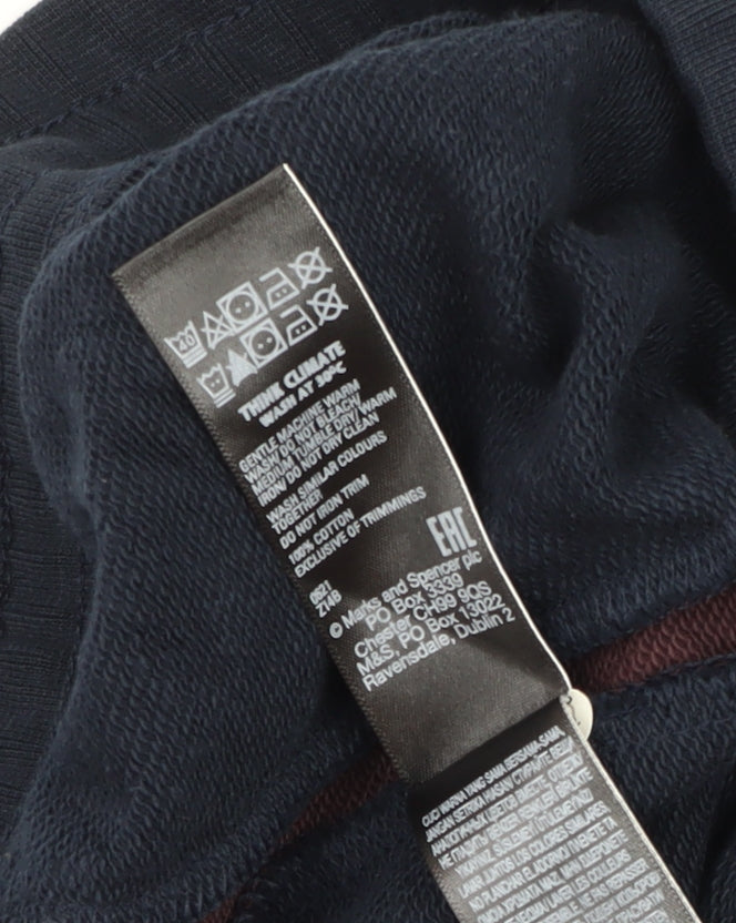 Marks and Spencer Men's Navy Jogger 2XL Cotton Blend