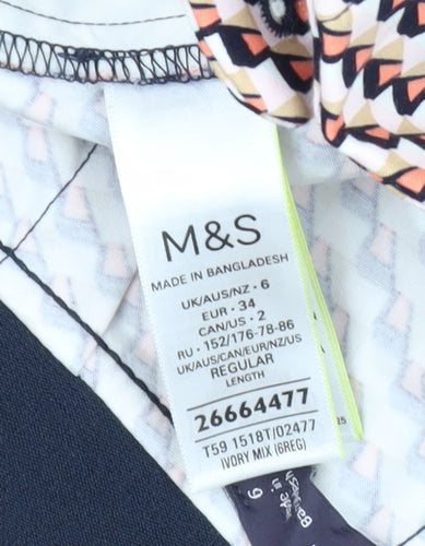 Marks and Spencer Women’s Cropped Geometric Trousers
