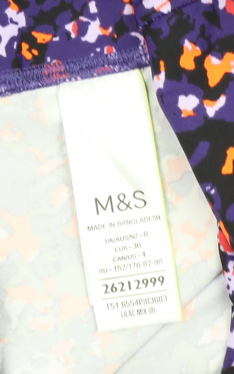 Marks and Spencer Women's Multicoloured Leggings Size 8