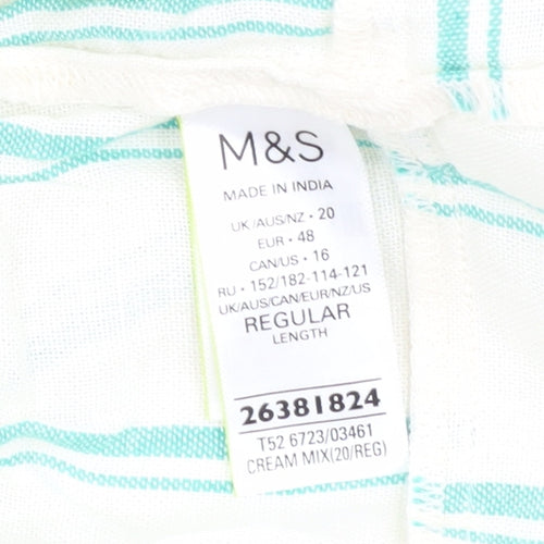 Marks and Spencer Women's Striped Linen Slip Dress