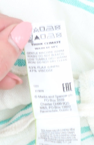Marks and Spencer Women's Striped Linen Slip Dress