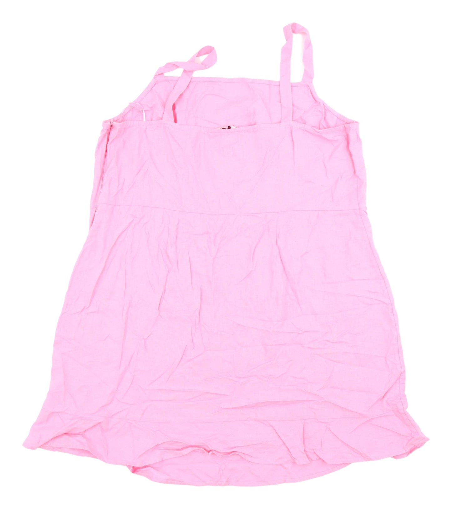Pink Linen Slip Dress - Marks and Spencer, Size 20