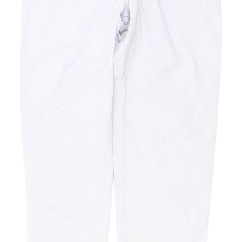 Marks and Spencer Women's White Chino Trousers Size 8