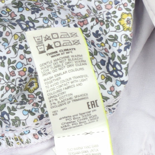 Marks and Spencer Women's White Chino Trousers Size 8