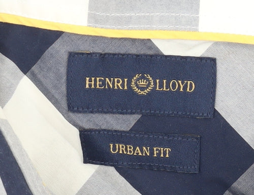 Henri Lloyd Blue Checked Men's Casual Shirt M