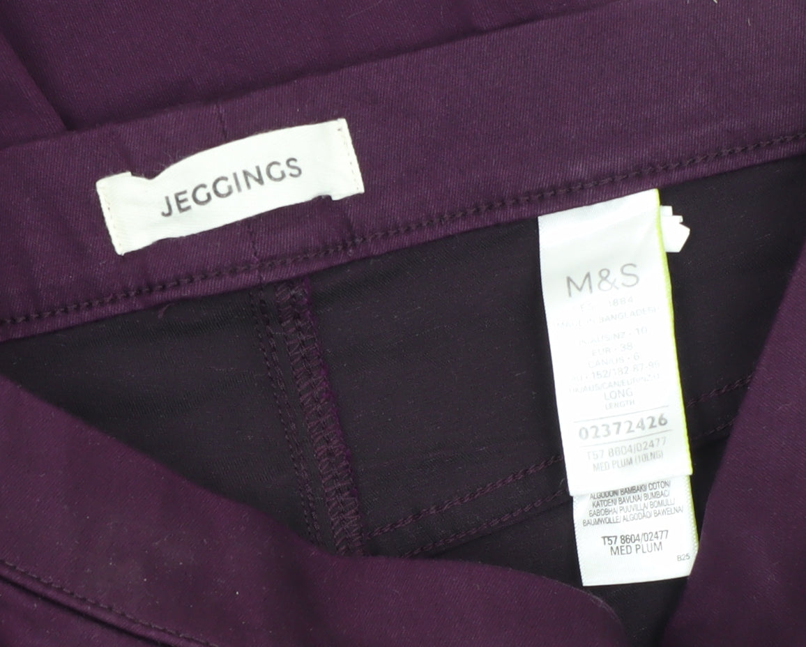 Marks and Spencer Women's Purple Jeggings Size 10