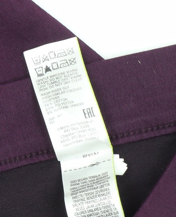 Marks and Spencer Women's Purple Jeggings Size 10