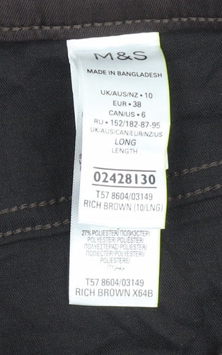 Marks and Spencer Brown Jeggings - Size 10 Slim