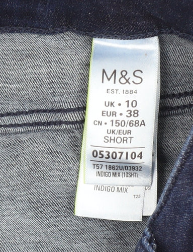 Marks and Spencer Women's Slim Blue Studded Jeans 10