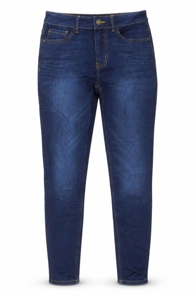 Front view of Marks & Spencer Women's Blue Skinny Jeans, size 8
