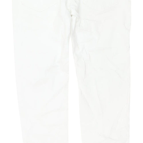 Marks and Spencer Men's White Skinny Jeans, Size 10, Stretch