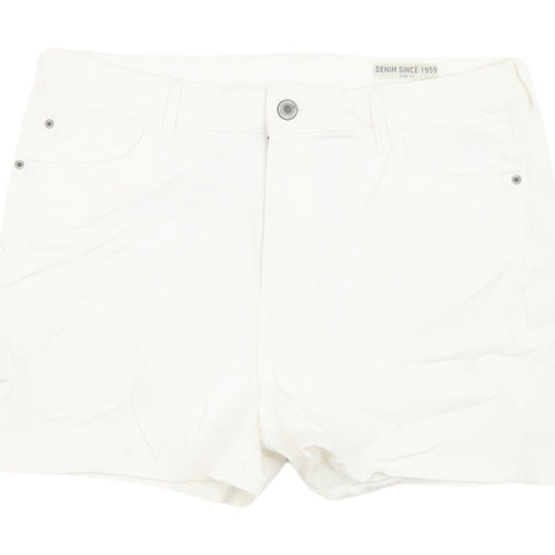 Marks & Spencer Women’s White Chino Shorts Size 16