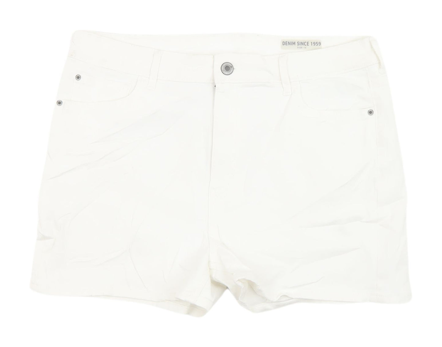 Marks & Spencer Women’s White Chino Shorts Size 16
