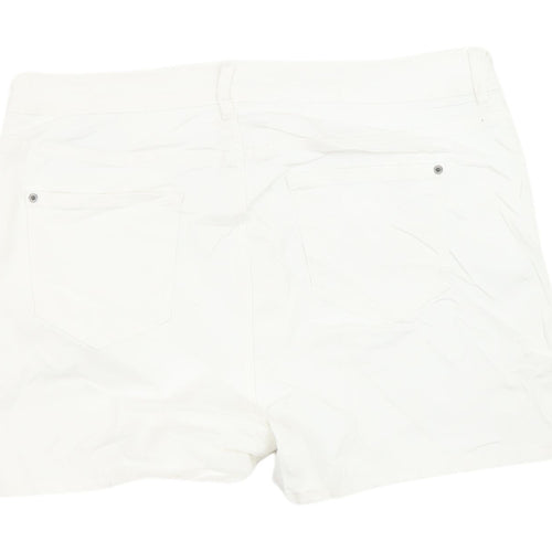Marks & Spencer Women’s White Chino Shorts Size 16