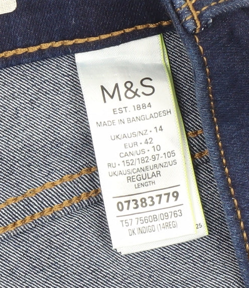 Marks and Spencer Women's Blue Skinny Jeans Size 14