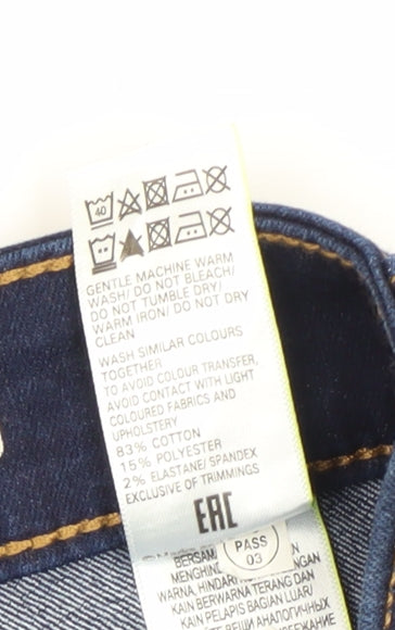 Marks and Spencer Women's Blue Skinny Jeans Size 14