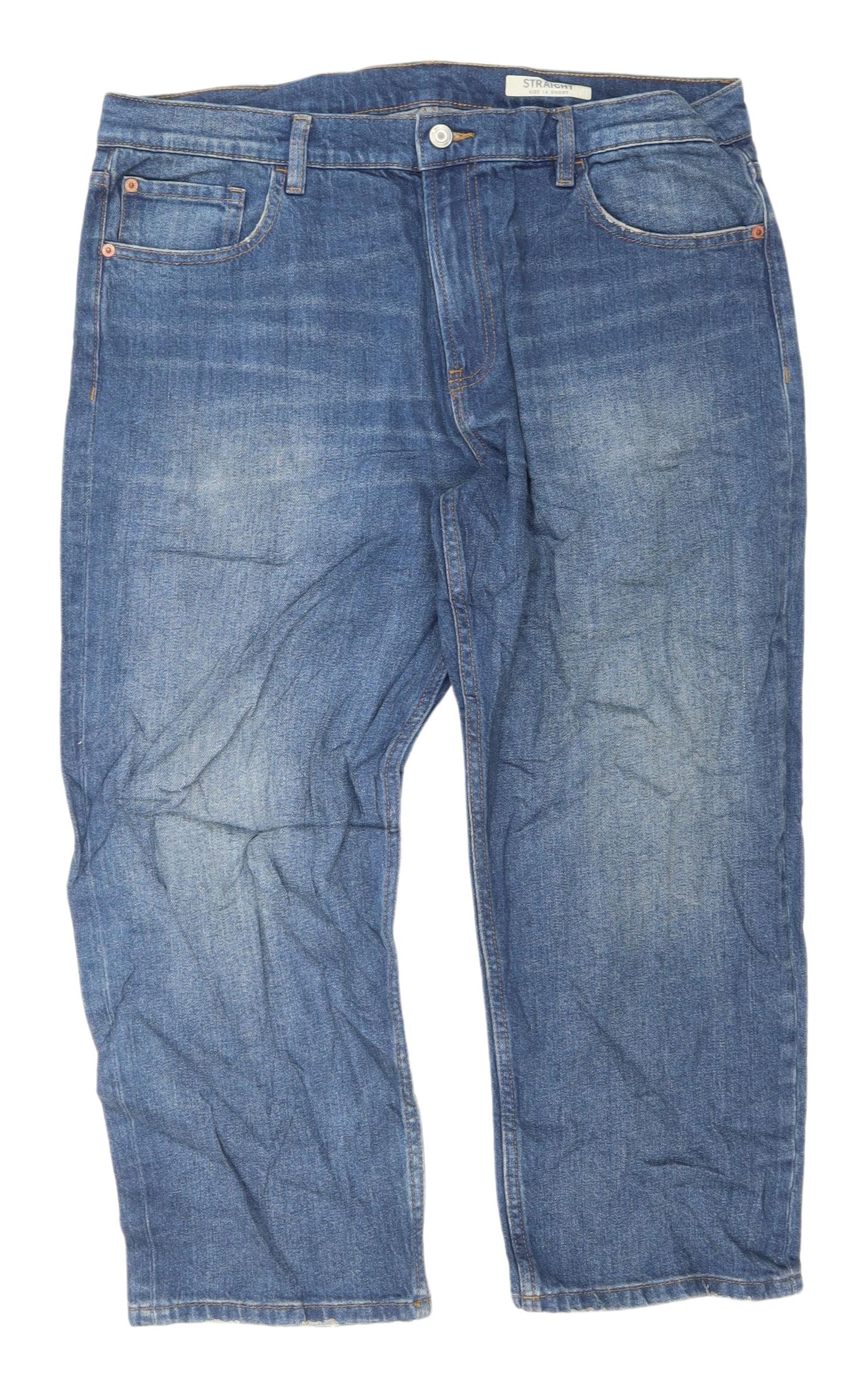 Marks and Spencer Women's Blue Straight Jeans Size 16