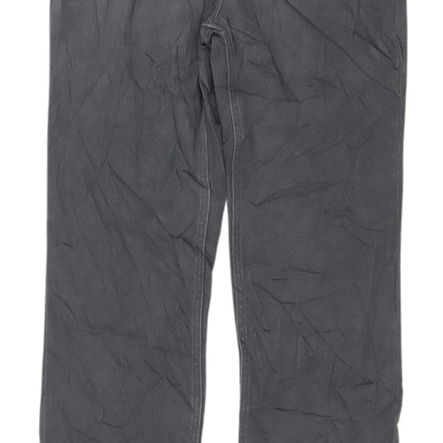 Marks and Spencer Grey Studded Straight Jeans, Size 8