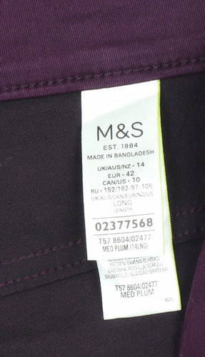 Marks and Spencer Women's Purple Jeggings Size 14