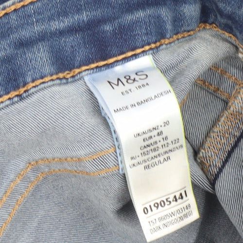 Marks and Spencer Women's Blue Skinny Jeans Size 20
