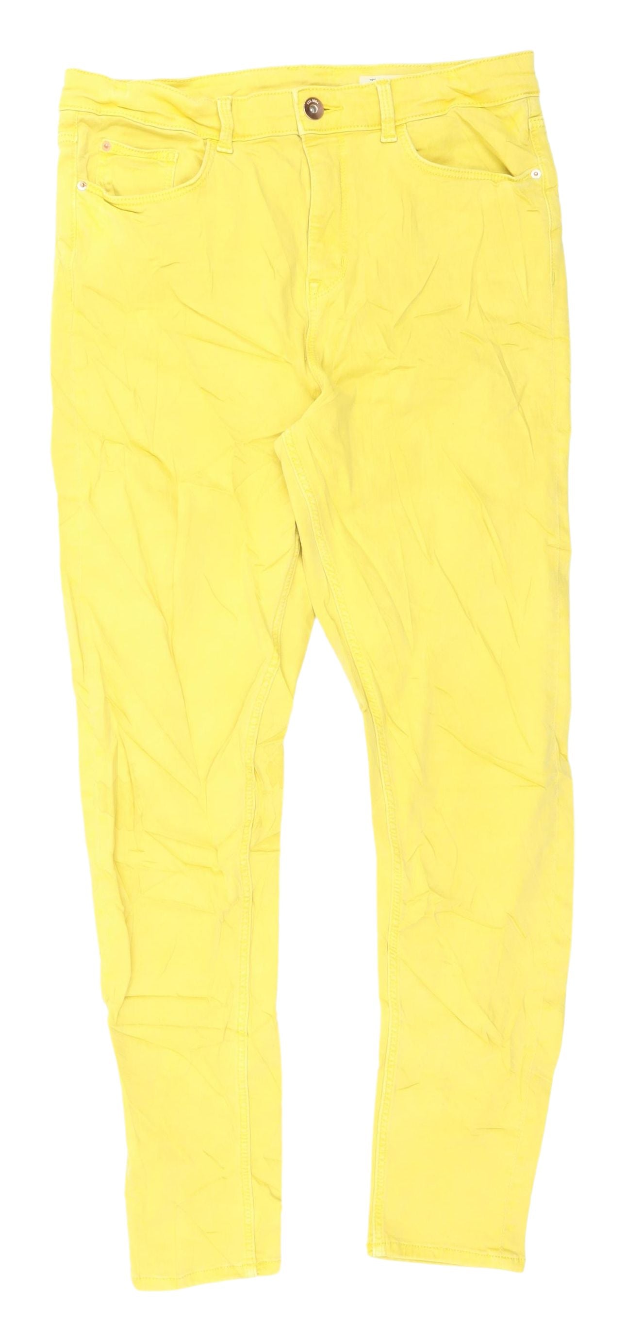 Marks and Spencer Women's Yellow Skinny Jeans