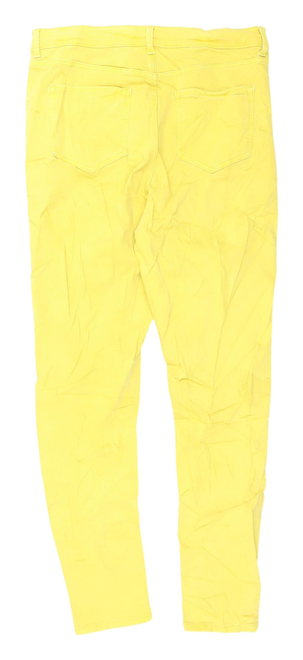 Marks and Spencer Women's Yellow Skinny Jeans