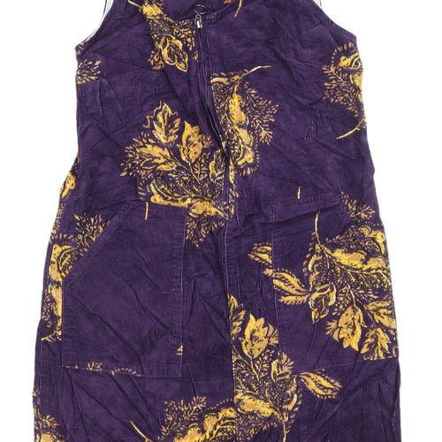 Tu Women's Purple Corduroy Pinafore Dress, Size 8