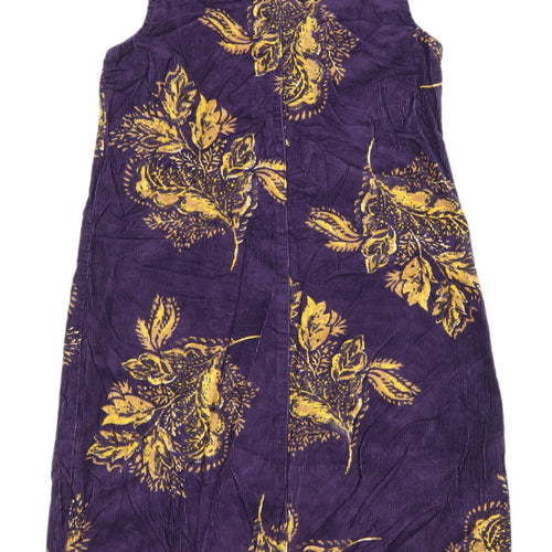 Tu Women's Purple Corduroy Pinafore Dress, Size 8