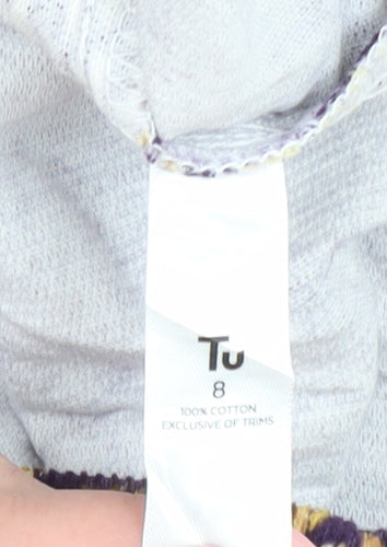 Tu Women's Purple Corduroy Pinafore Dress, Size 8