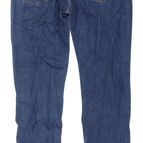 Marks and Spencer Men's Blue Straight Jeans, Size 32