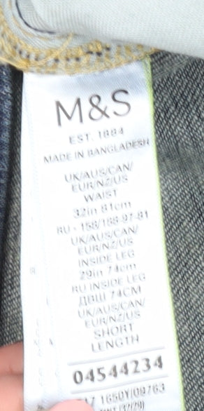 Marks and Spencer Men's Blue Skinny Jeans, Size M