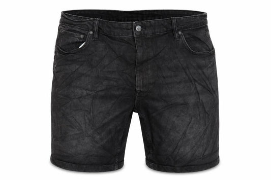 M&S Men's Black Chino Denim Shorts XL Regular Fit