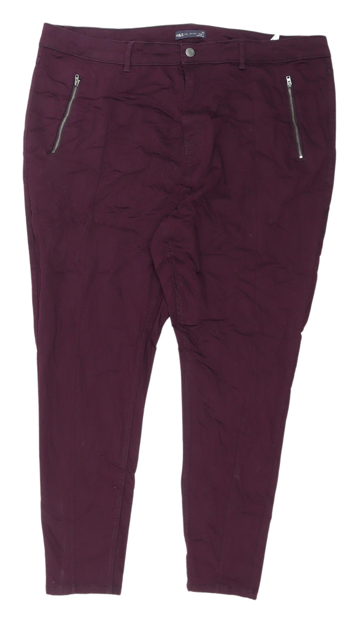 Marks & Spencer Women's Purple Skinny Jeans - Size 8