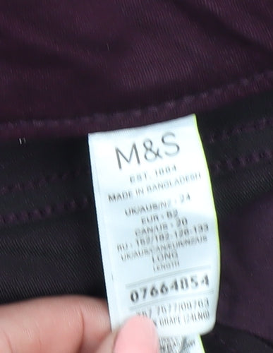 Marks & Spencer Women's Purple Skinny Jeans - Size 8