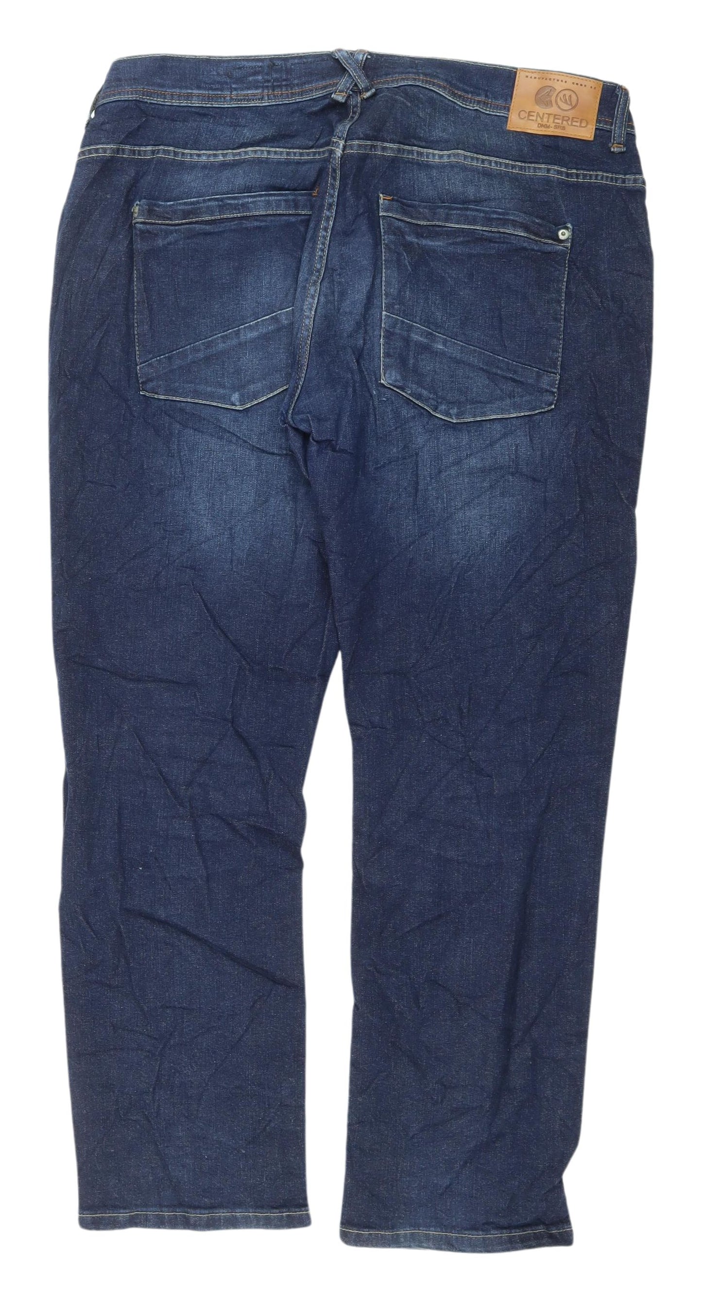 Centered Men's Blue Straight Jeans, Size 36