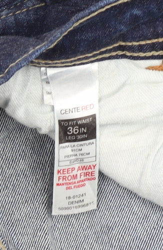 Centered Men's Blue Straight Jeans, Size 36