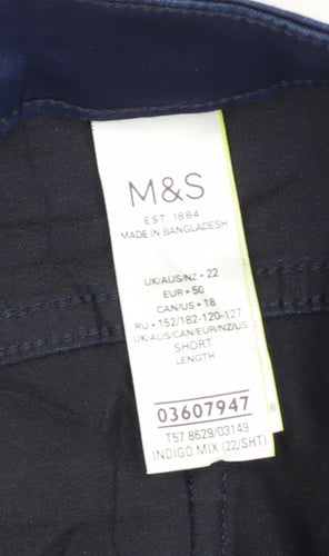 Marks and Spencer Women's Blue Skinny Jeans Size 22