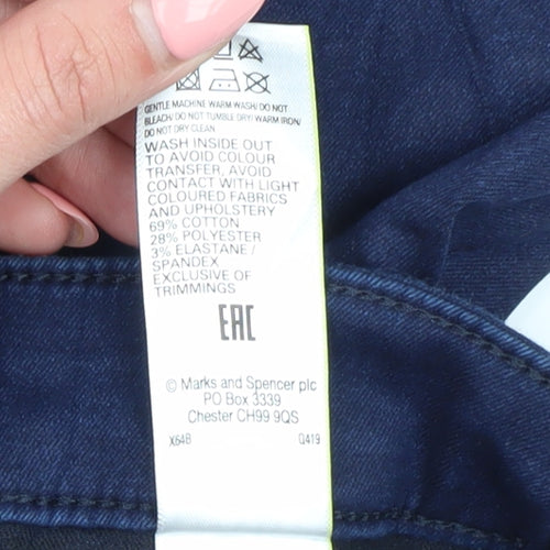 Marks and Spencer Women's Blue Skinny Jeans Size 22