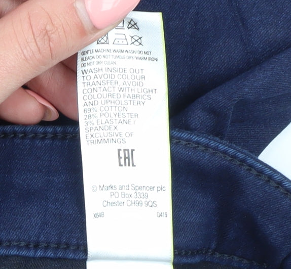 Marks and Spencer Women's Blue Skinny Jeans Size 22