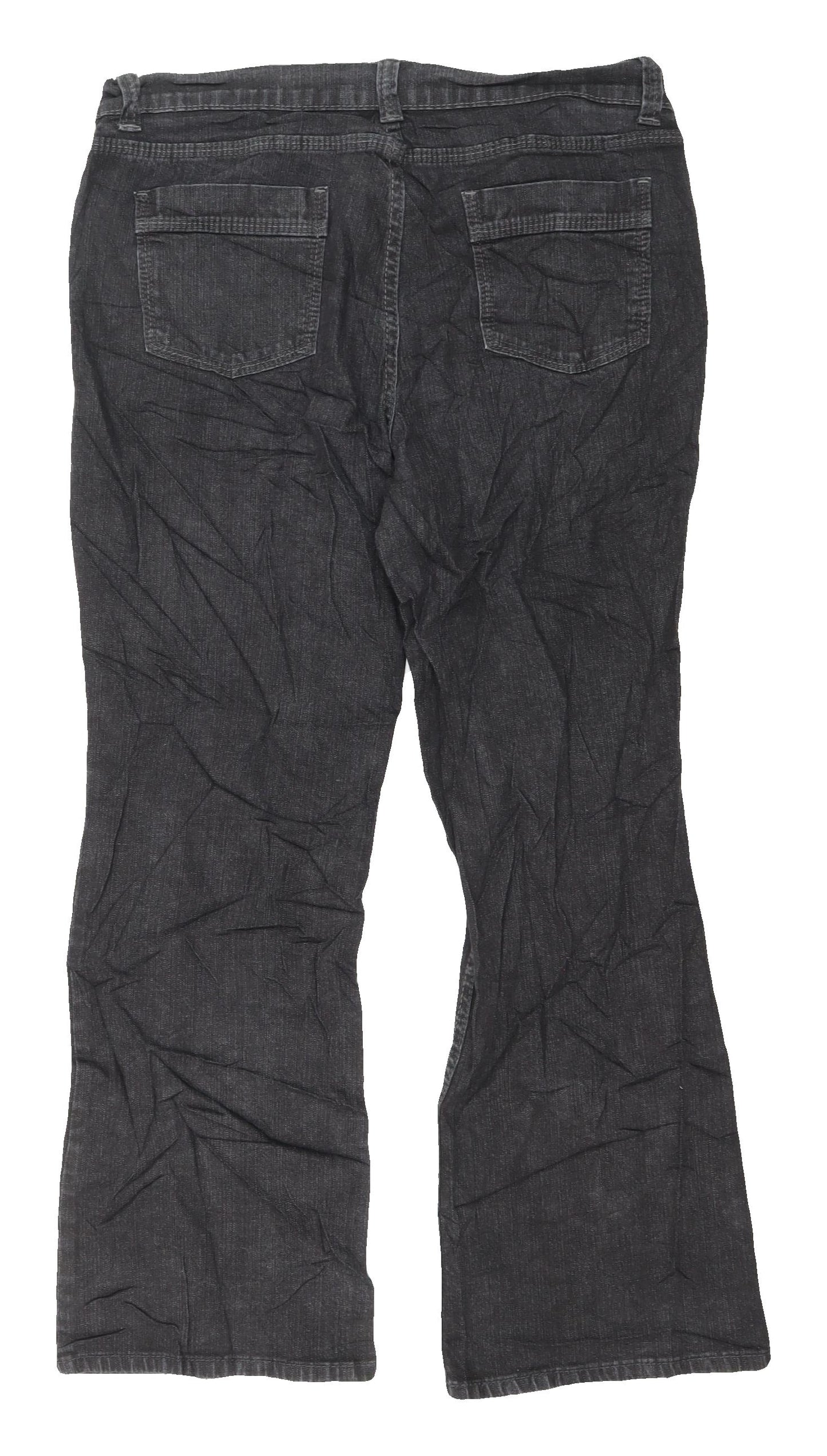 Marks and Spencer Black Bootcut Women's Jeans Size 14