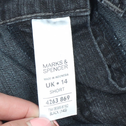 Marks and Spencer Black Bootcut Women's Jeans Size 14
