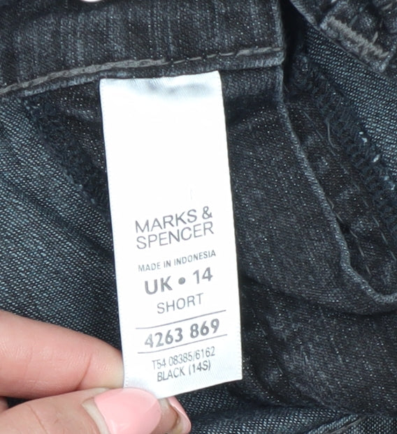Marks and Spencer Black Bootcut Women's Jeans Size 14