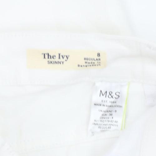 Marks and Spencer Women's White Skinny Jeans Size 8
