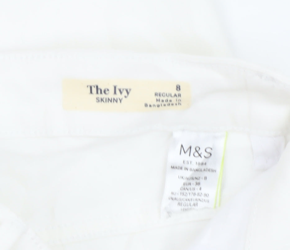 Marks and Spencer Women's White Skinny Jeans Size 8