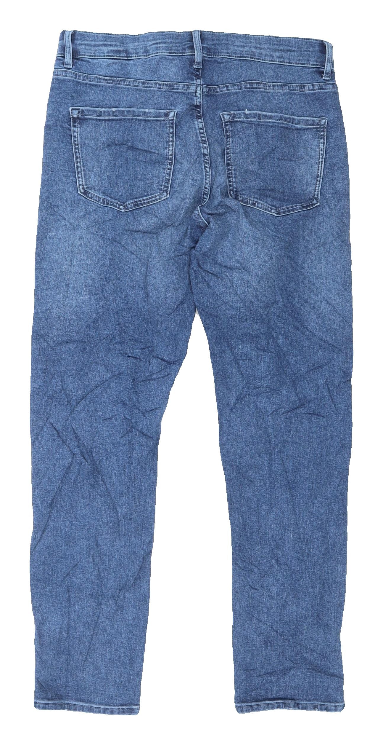 Marks and Spencer Women's Blue Straight Jeans Size 12