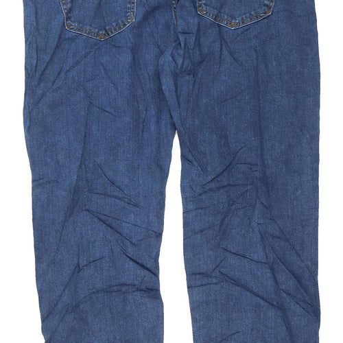Marks and Spencer Men's Blue Straight Jeans, Size 38