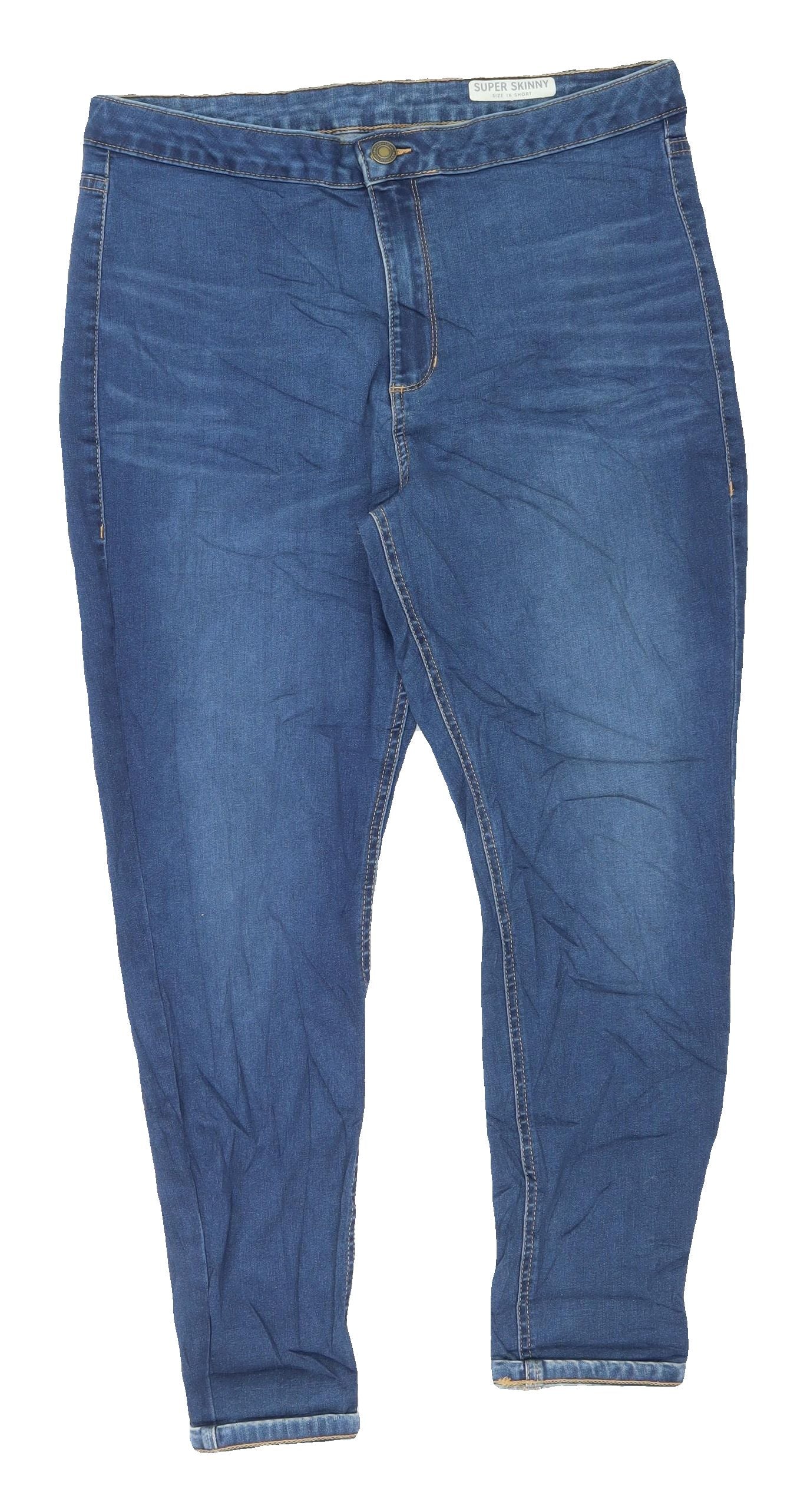 Marks and Spencer Women's Blue Skinny Jeans Size 16