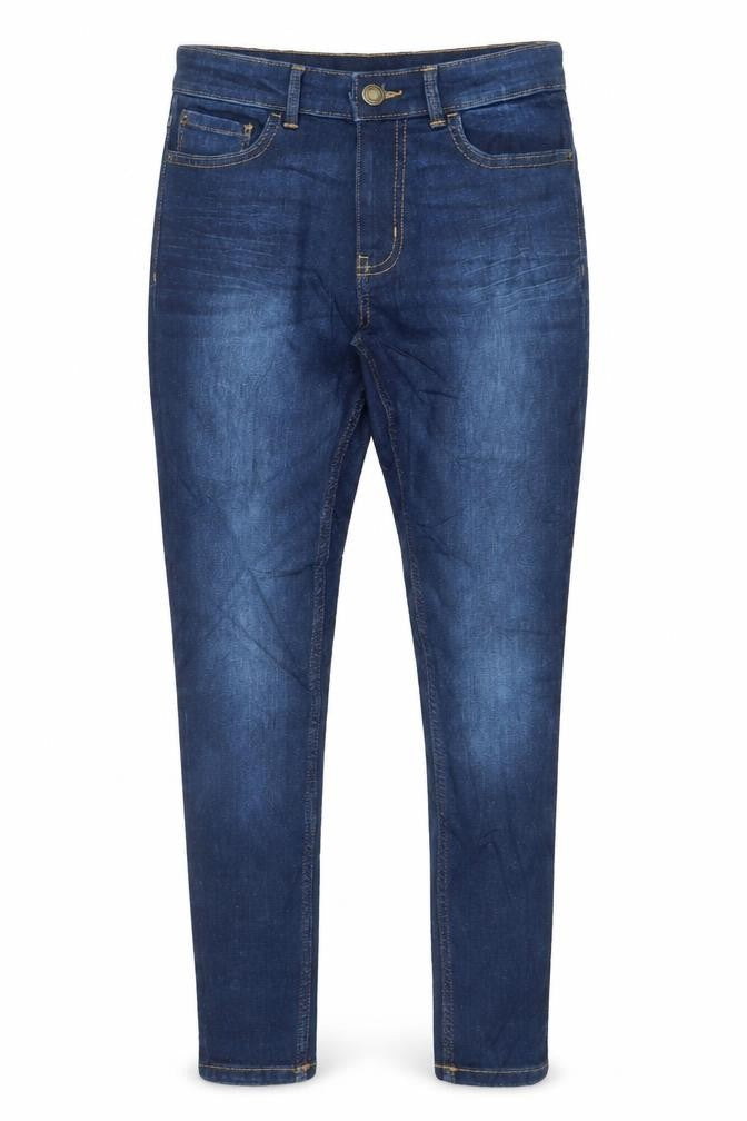 Front view of Marks & Spencer Women's Blue Skinny Jeans, size 8