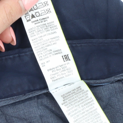 Marks and Spencer Women's Blue Trousers, Size 24