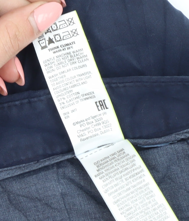 Marks and Spencer Women's Blue Trousers, Size 24